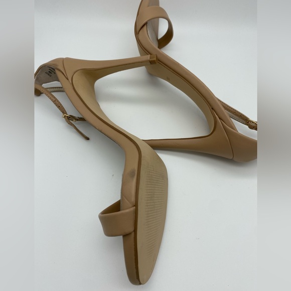 Steve Madden Stecy Nude Tan Beige Strappy Heels Size 10M - Picture 10 of 16